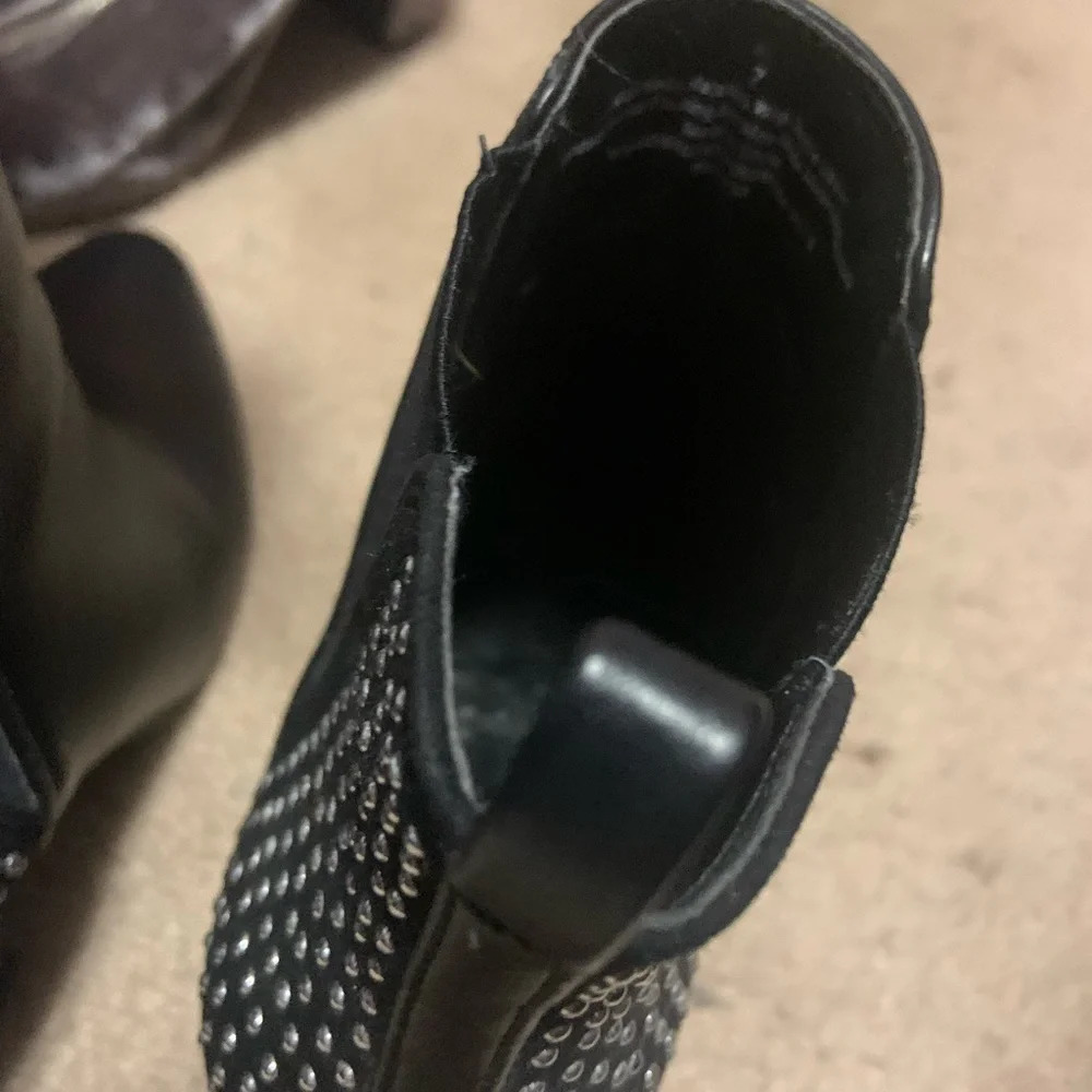 Studded faux leather booties - Picture 4 of 4